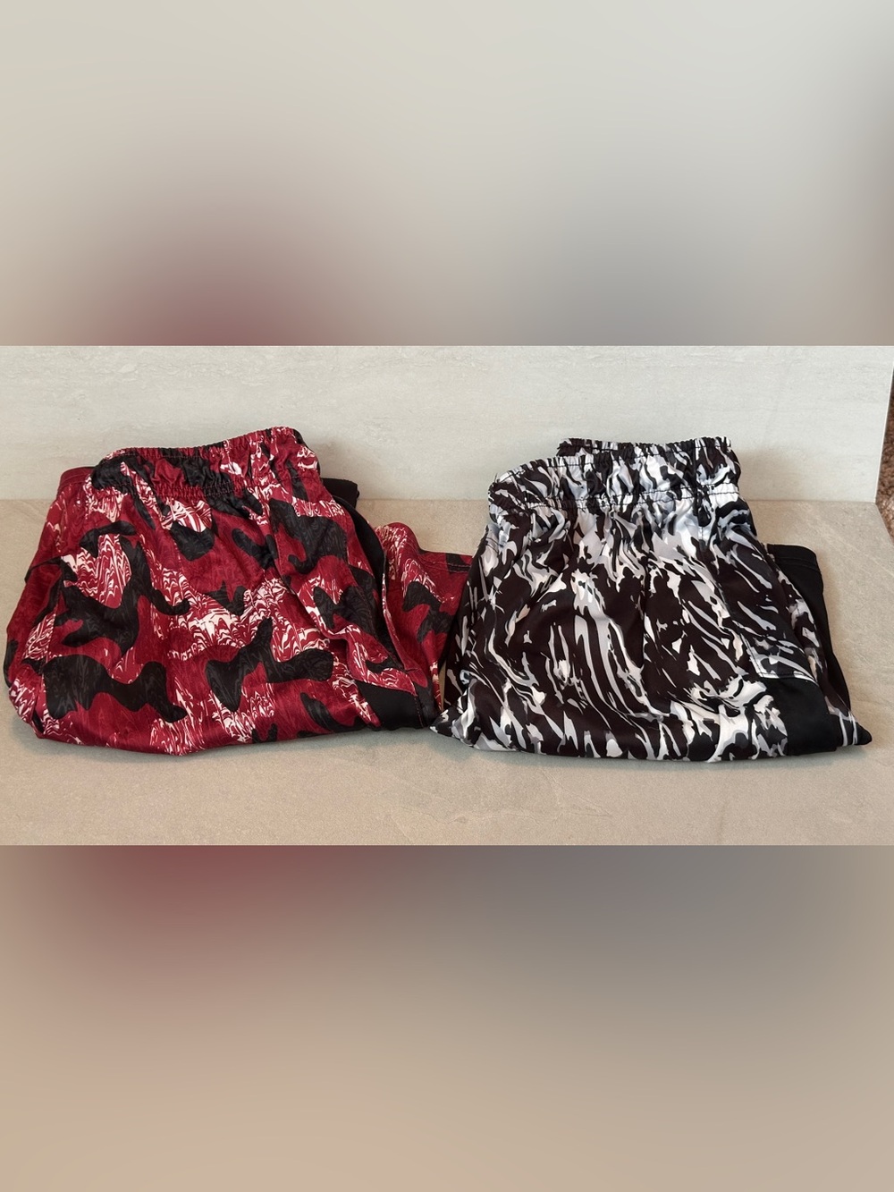 BCG Boys Athletic Shorts Bundle Size M (10–12) Red Black White 2 Pair